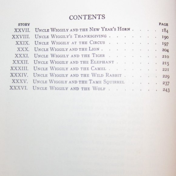 Uncle Wiggily's Story Book HC (c) 1993  by: Howard R. Garis Hardcover - Picture 6 of 6